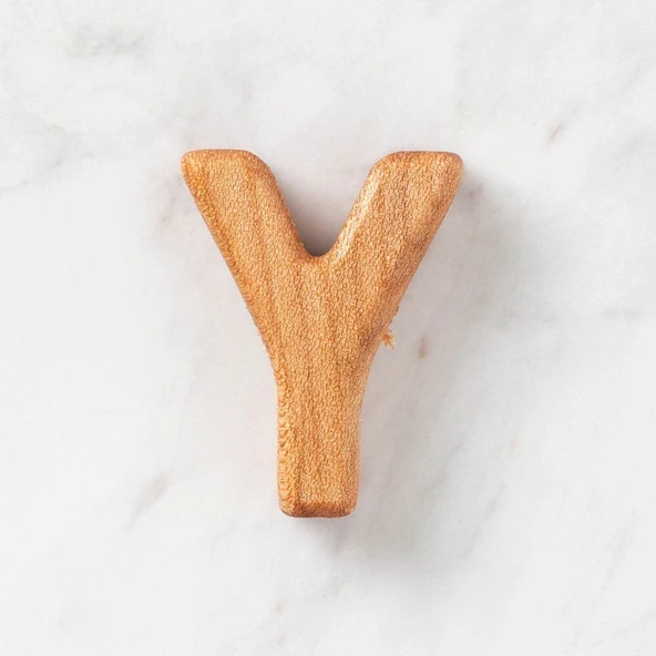 Hobi Baby Organik Ahşap Harf - Y ürün görseli