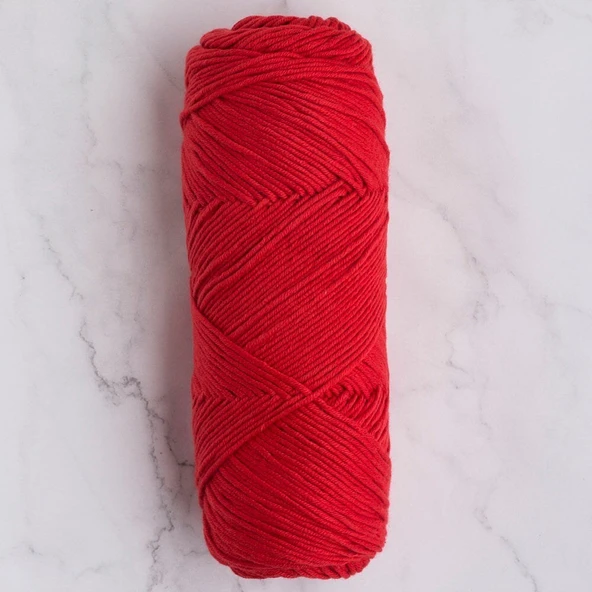 La Mia Baby Cotton Kırmızı El Örgü İpi - L033 - 33634 - Resim 3