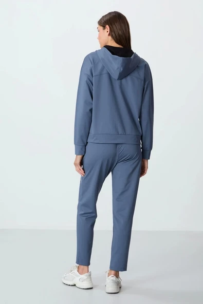 TOMMY LİFE T10BY-95306_01 BAYAN CEKET/DAR PAÇA EŞOFMAN TAKIMI PETROL - 2