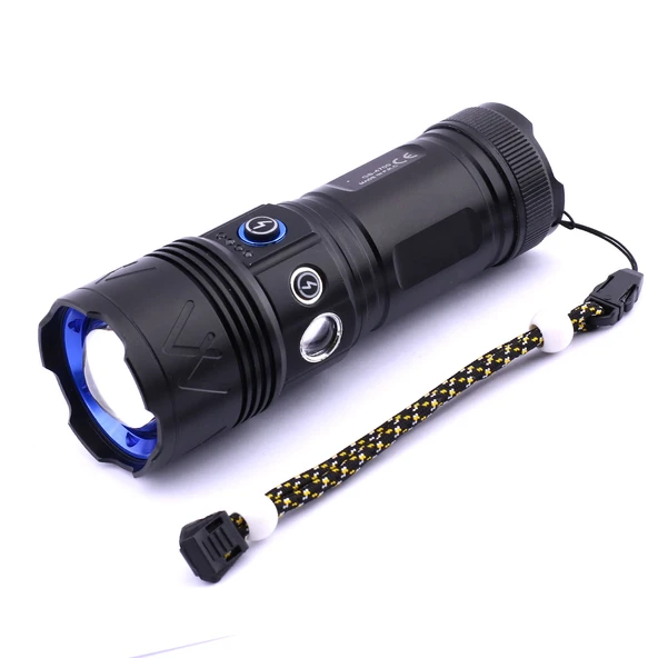 El Feneri Uzun Menzil Zoom Özellikli 80W Şarjlı Powerbank Ledli Işık Kafa Lambası Alüminyum Kasa Kamp - 9