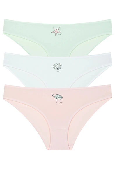 BERRAK 11370 KADIN 3 LÜ ASORTİ BİKİNİ