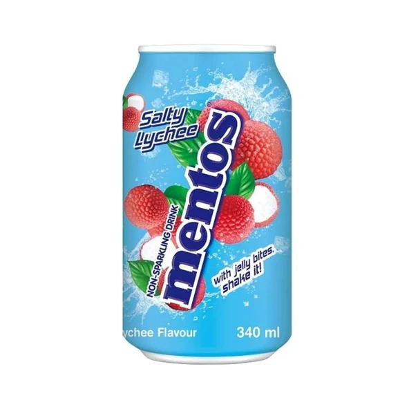 Mentos Hindistan Cevizi Jölesi Parçacıklı Tuzlu Liçi Aromalı İçecek 340 ML ürün görseli 1