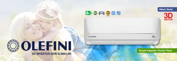OLEFINI HITECH DCM 12000 BTU DUVAR TİPİ INVERTER SPLİT KLİMA A++ - 4