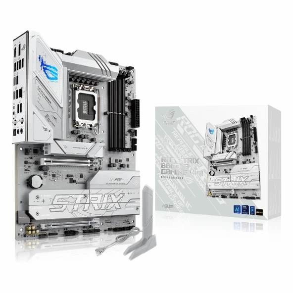 Asus ROG Strix B860-A Gaming WiFi DDR5 (9066MHz)OC M.2 HDMI/DP/USB-C PCIe 5.0 1851P ATX Anakart ürün görseli 1