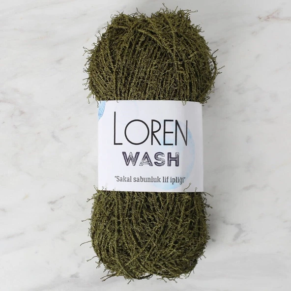 Loren Wash Asker Yeşili El Örgü İpi - R141 - 34031 ürün görseli
