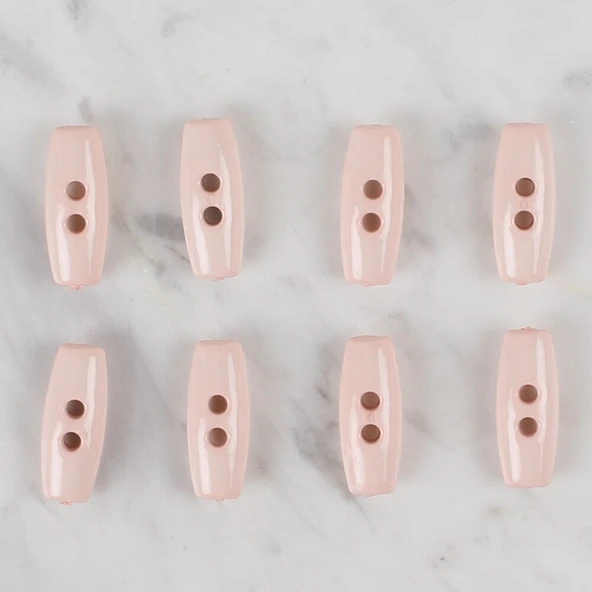 Loren Crafts pudra pembe 8 li çoban düğmesi - 70 - Resim 2