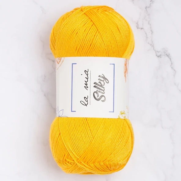 La Mia Silky Hardal Sarı El Örgü İpi - L003 - 33673 ürün görseli