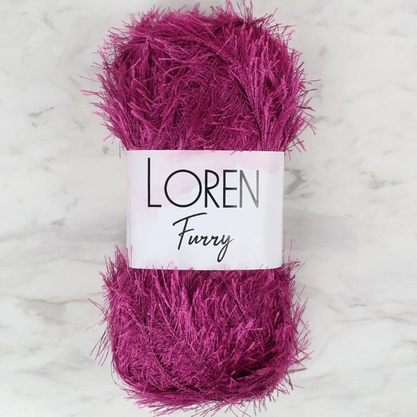 Loren Furry Mor El Örgü İpi - RF031 - 34055 ürün görseli