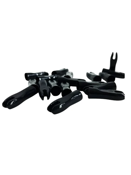 Okçubaba Polycarbonate Resin Geleneksel Gez 8mm Siyah 10 Adet - 1