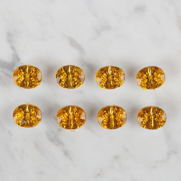 Loren Crafts hardal sarısı 8 li düğme - 242 - Resim 2