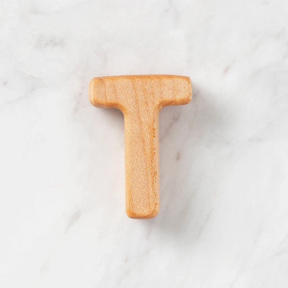 Hobi Baby Organik Ahşap Harf - T ürün görseli