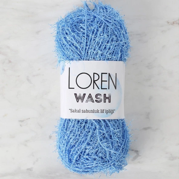 Loren Wash Mavi El Örgü İpi - R090 - 34019 ürün görseli