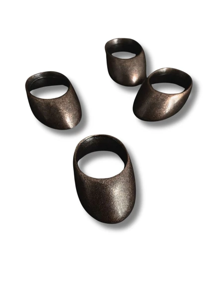 Metal Alaşım Zihgir Bronz – Başparmak Okçu Yüzüğü - 2