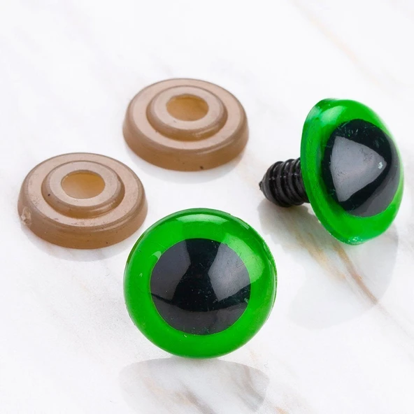 Loren 20 mm Yeşil 5 Çift Amigurumi Göz ürün görseli