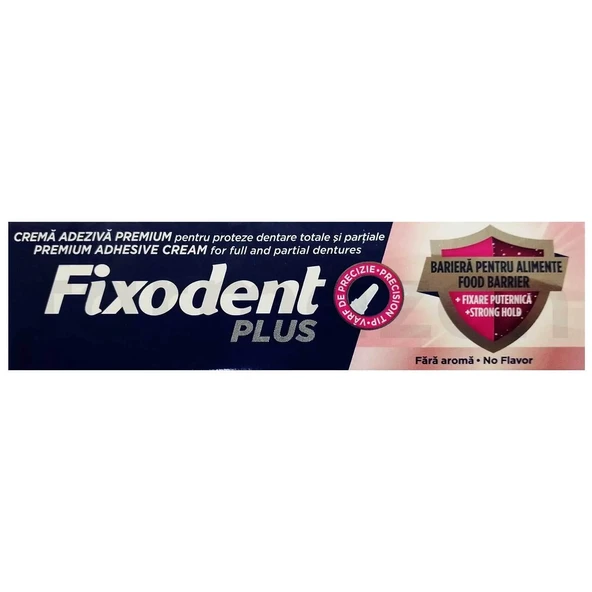 Fixodent Plus Diş Protez Yapıştırıcı Tat İçermez Krem 40 gr - Eski Ambalaj ürün görseli