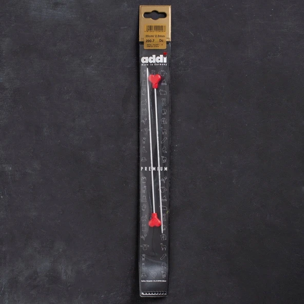 Addi Kalpli 2mm 20cm Klasik Alüminyum Örgü Şişi - ürün görseli