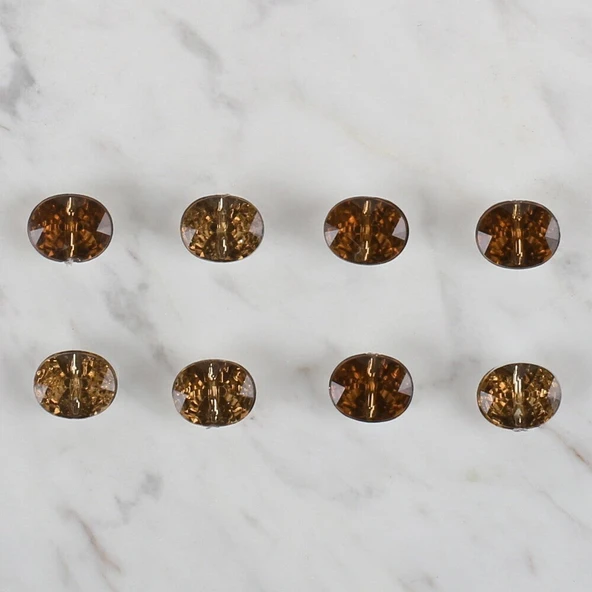 Loren Crafts kahverengi 8 li düğme - 243 - Resim 2