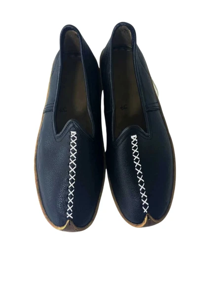 Siyah El Yapımı Yemenî – Hakiki Deri Geleneksel Okçuluk Outdoor Ayakkabı ürün görseli