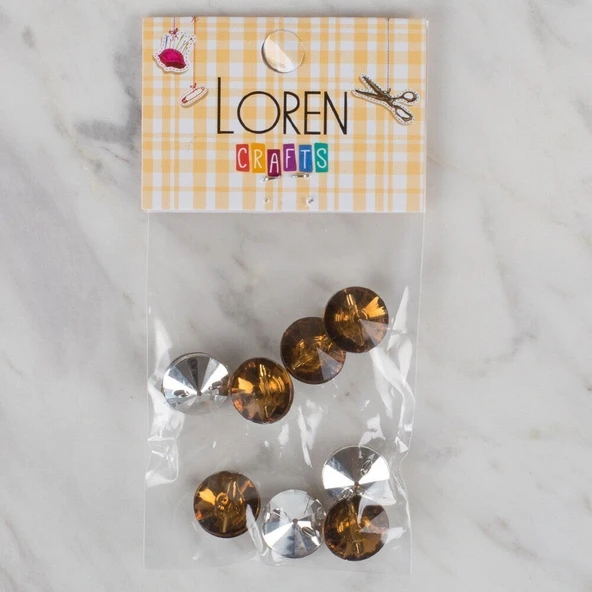 Loren Crafts kahverengi 8 li düğme - 208 ürün görseli