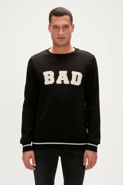 BAD BEAR FELT CREWNECK ürün görseli 1