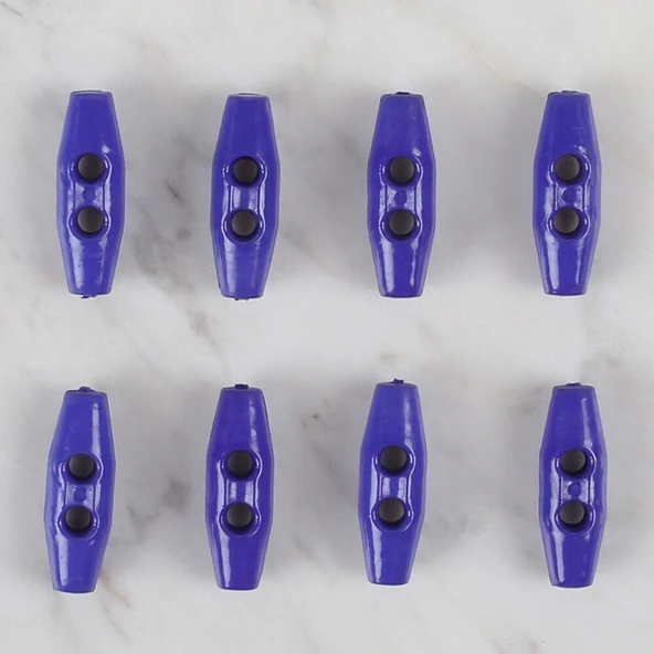 Loren Crafts saks mavi 8 li çoban düğme - 105 - Resim 2