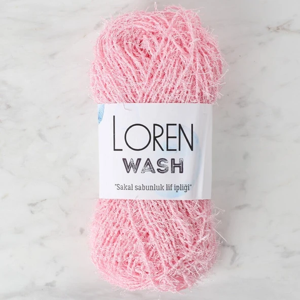 Loren Wash Bebe Pembe El Örgü İpi - R094 - 34022 ürün görseli