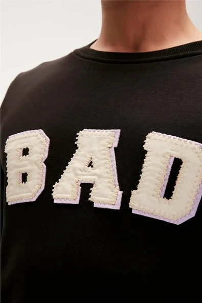 BAD BEAR FELT CREWNECK - Resim 3
