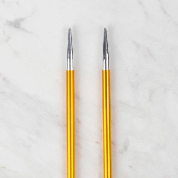 Loren Rythm 5mm Sarı Renkli Metal Örgü Şişi - Resim 3