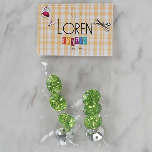 Loren Crafts yeşil 8 li düğme - 247 ürün görseli