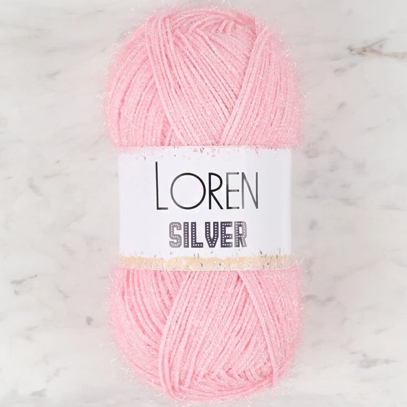 Loren Silver Toz Pembe El Örgü İpi - RS0013 - 34074 ürün görseli