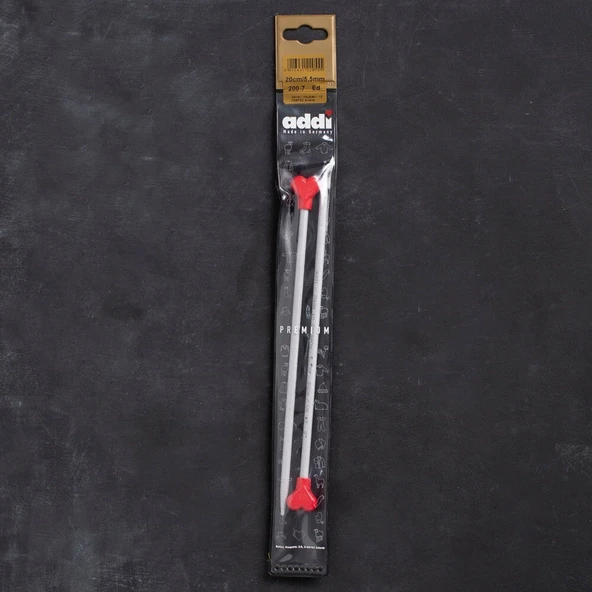 Addi Kalpli 5,5mm 20cm Klasik Alüminyum Örgü Şişi ürün görseli