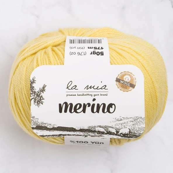 La Mia Merino Sarı El Örgü İpi - L043 - 33788 ürün görseli