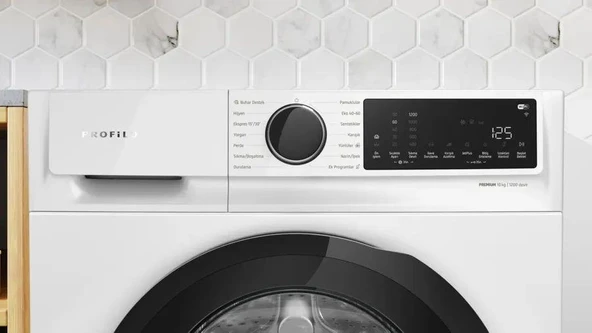 Profilo CGK252Z0TR Çamaşır Makinesi 10 kg 1200 Devir Beyaz - Resim 2