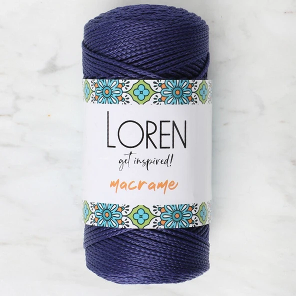 Loren Macrame Lacivert El Örgü İpi - RM 0262 - 34353 ürün görseli