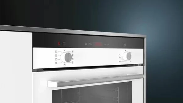 Siemens HI133FEW0T Ankastre Fırın 6 Prog. Buhar Destekli Beyaz - Resim 2