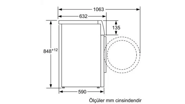 Siemens WM14UP91TR Çamaşır Makinesi 9 kg 1400 Devir - Resim 6