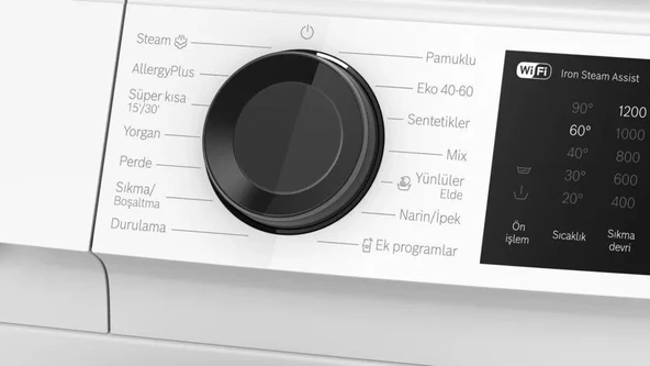 Bosch WGK242Z0TR Çamaşır Makinesi 9 kg 1200 Devir Beyaz - Resim 3
