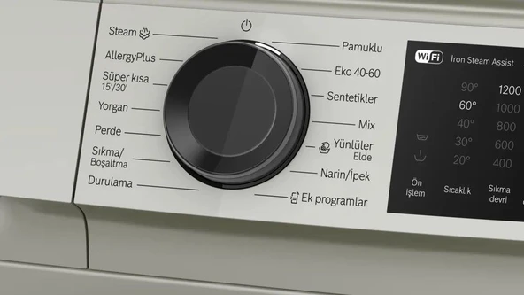 Bosch WGK242ZXTR Çamaşır Makinesi 9 kg 1200 Devir Gümüş - Resim 3