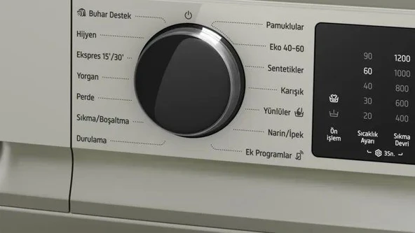 Profilo CGK242ZXTR Çamaşır Makinesi 9 kg 1200 Devir Gümüş - Resim 3