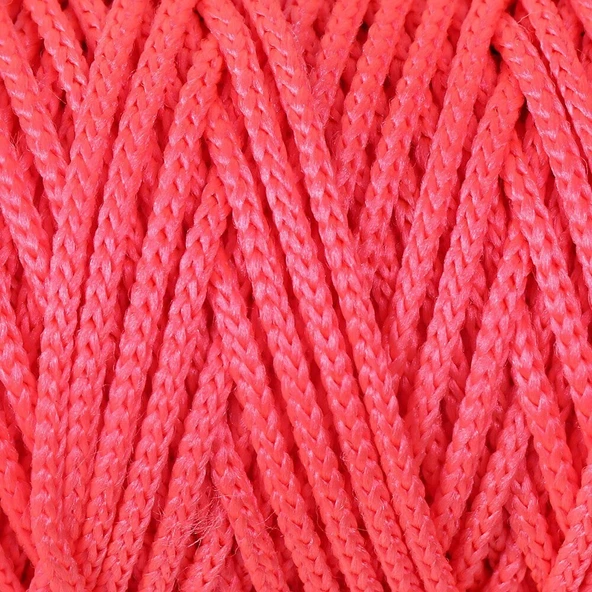 Loren Macrame Neon Pembe El Örgü İpi - L116 - Resim 2
