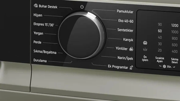 Profilo CGK252ZXTR Çamaşır Makinesi 10 kg 1200 Devir Gümüş - Resim 3