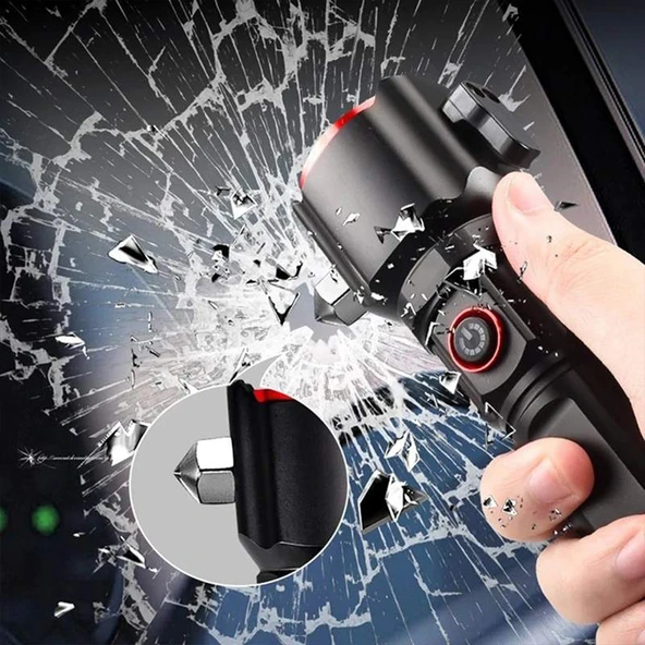 Şarjlı El Feneri | Yüksek Güçlü LED Işık | USB ile Şarj Edilebilir | Su Geçirmez Metal Gövde | Zoom Özellikli - 4
