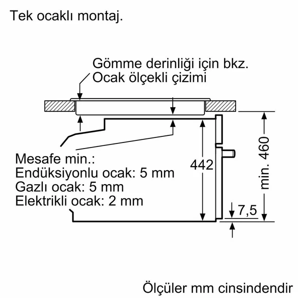Bosch CDG714XB1 Fırın Ankastre Buharlı Siyah - Resim 10