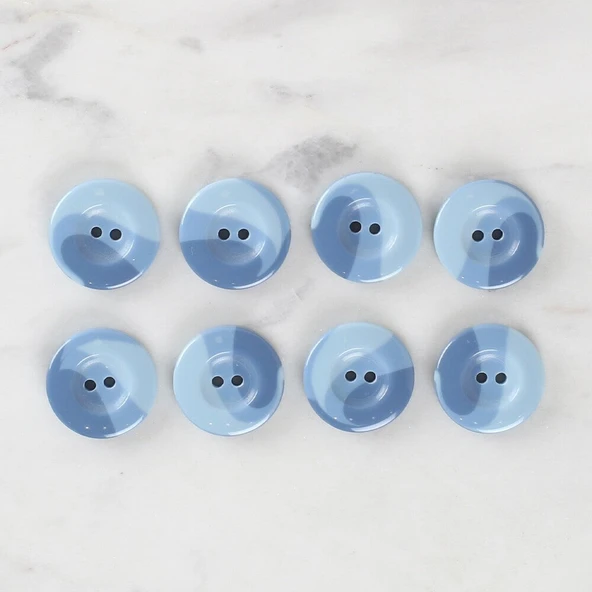 Loren Crafts 8'li Düğme Mavi - 1132 - Resim 2