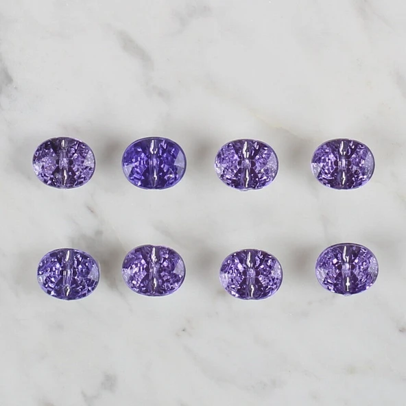 Loren Crafts lila 8 li düğme - 235 - Resim 2