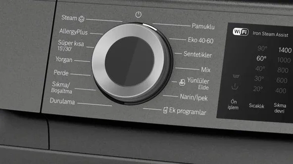 Bosch WGK264ZRTR Çamaşır Makinesi 11 kg 1400 Devir Antrasit - Resim 3