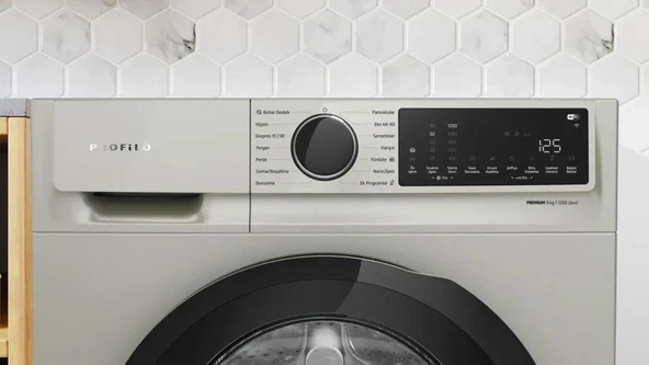 Profilo CGK242ZXTR Çamaşır Makinesi 9 kg 1200 Devir Gümüş - Resim 2