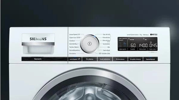 Siemens WM14VM80TR 1400 Devir 9 kg Çamaşır Makinesi - Resim 2