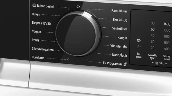 Profilo CGK244Z0TR Çamaşır Makinesi 9 kg 1400 Devir Beyaz - Resim 3