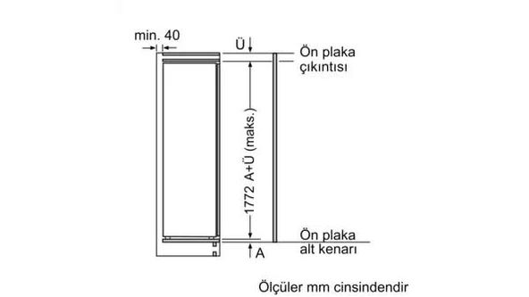 Siemens KI82LADE0 Buzdolabı Ankastre Tek Kapılı - Resim 10